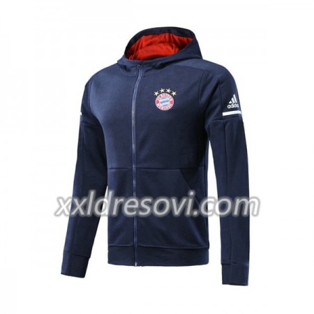 FC Bayern München Trening Jakna Kapuljačom 2017-18 Plava